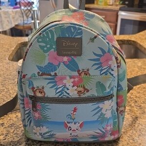 Loungefly Blue Floral Backpack